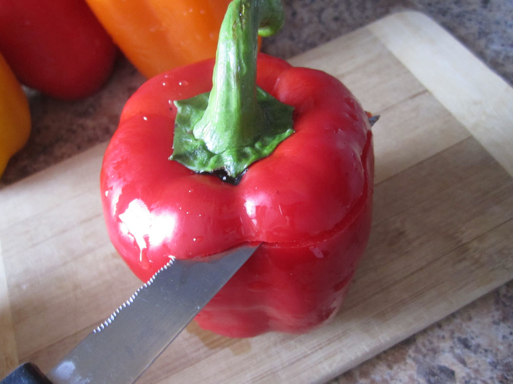 Top Fat Burning Foods - Cut open top of peppers