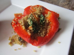Top Fat Burning Foods - Roasted Pepper Stuffed with Quinoa