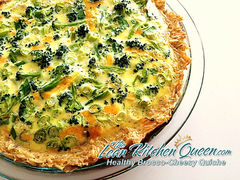 Healthy Brocco Cheesy Quiche Feature