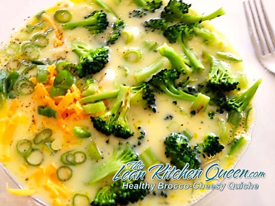 Healthy Brocco Cheesy Quiche Step 2