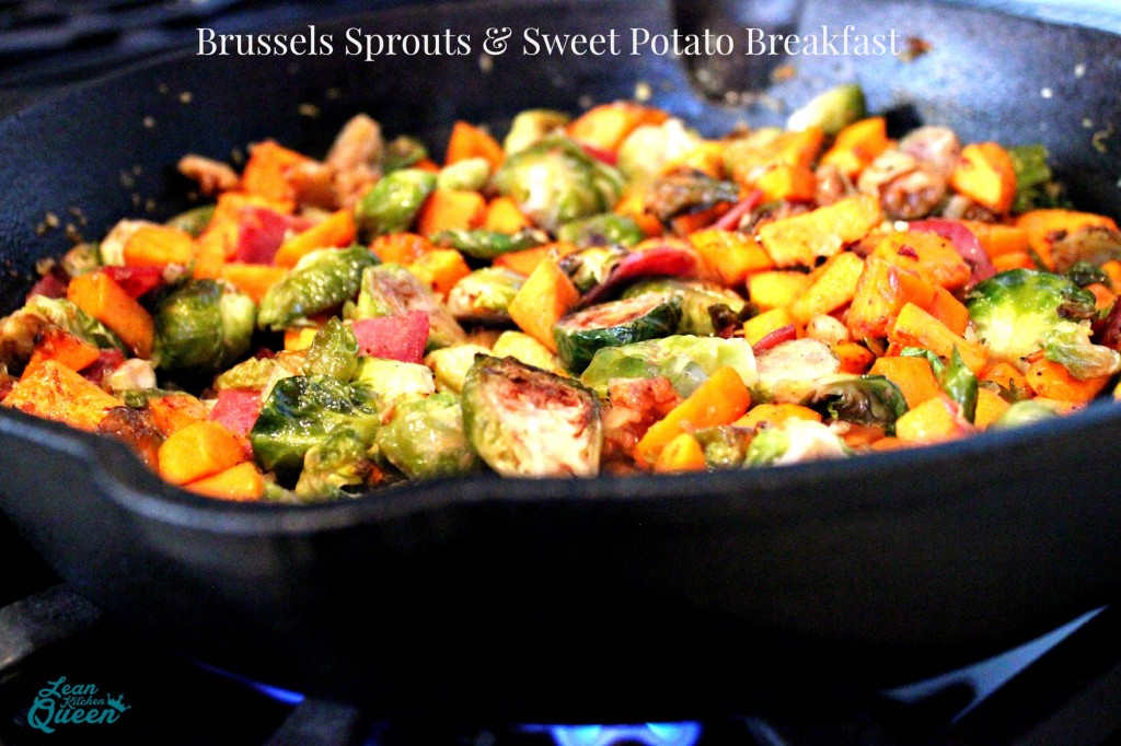 brussels and sweet potato