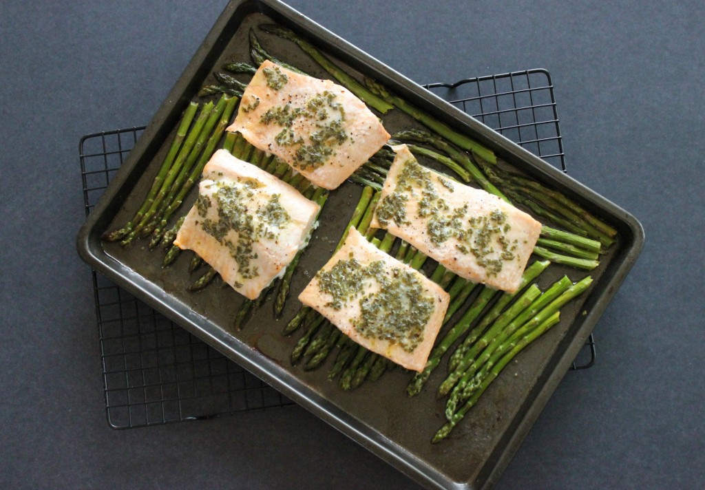 salmon asparagus